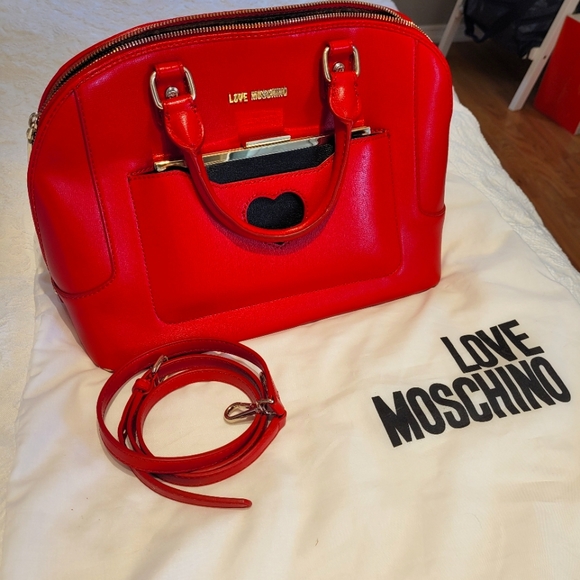 Love Moschino Red Satchel - Picture 1 of 4